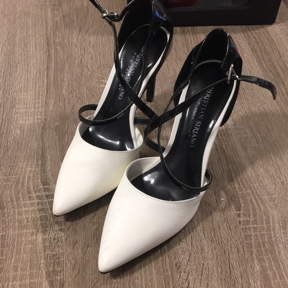 Christian Siriano Black & White Heels
